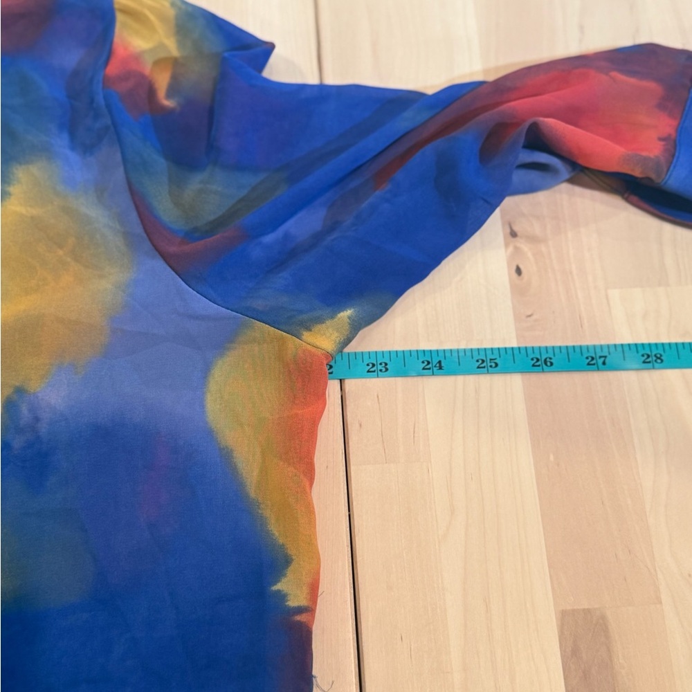 Colorful Abstract Women's Top - Picture 4 of 5